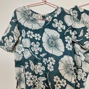 Floral Print Kurta Set