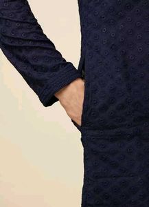 Men's Navy Blue Kurta