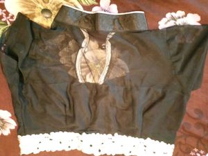 Black Color With Silver Lace + Margin