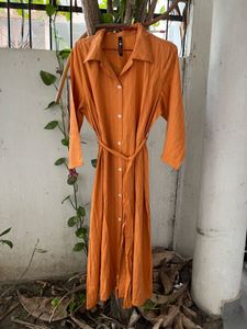 (New with tags) Here&amp;Now Orange Shirt Dress