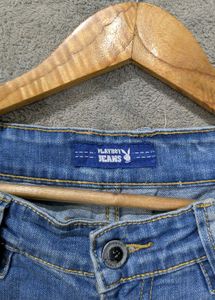 Light Wash Distressed Denim Jeans
