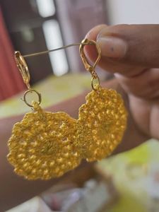 Boho Crochet Flower Earrings