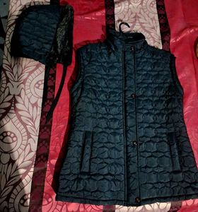 cute and stylish jacket with fur cap