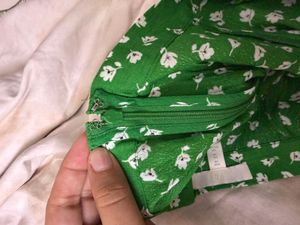 Chic Green Floral Midi Skirt