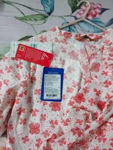 Pink Floral Kurta with legging