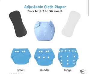 Reusable Cloth Daipers Washable , Adjustable Size