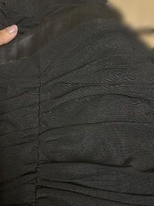 black dress off shoulder
