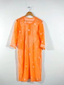 Coral Embroidery Casual Kurta (Women's)