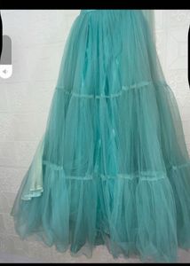 Exquisite Teal Embroidered Lehenga Choli Set