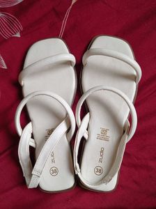 Stylish White Flat Sandals