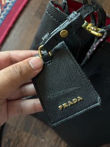 Prada Black Leather Shoulder Bag