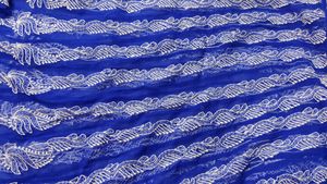Blue Chikankari Anarkali Kurta With Inner