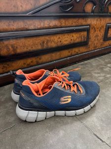 SKECHERS Blue &amp; Orange Running Shoes