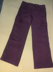 Purple Cargo Pants