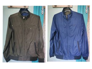A Winter Jacket With Dual Colours. You can Use It Both Ways - Tortoise Olive And Ocean Blue.