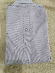Striped Men's Light Grey Shirt