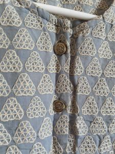 Light Blue Patterned coord set top