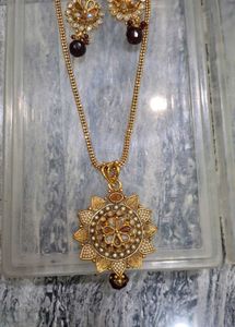 Gold Tone Ethnic Jewellery Set