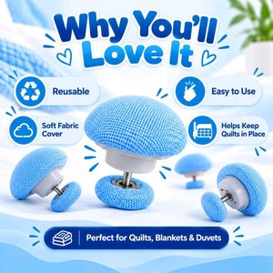Duvet Clips Pack of 6 | Blanket Holding Pins