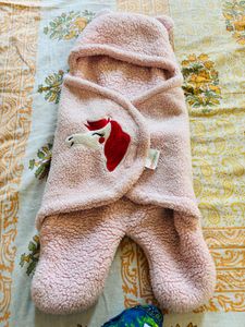 Adorable Baby Swaddle Blanket with Hood