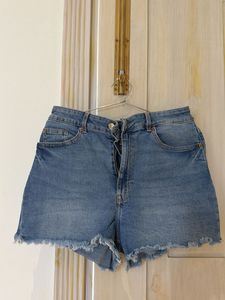 High Waisted Denim Shorts