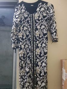 Embroidered Black Kurta