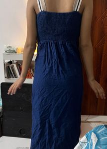 TRENDS Blue Printed Button-Down Kurta