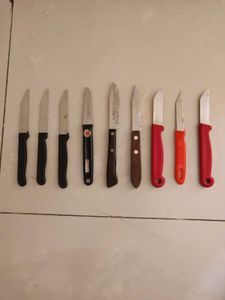 Set of 9 Kitchen Knives