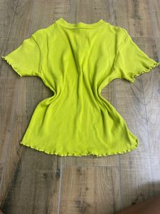 Like Green Fitted Crop Top
