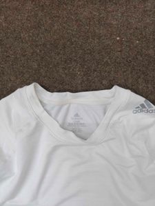 Adidas White Long Sleeve Top