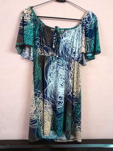 Vibrant Electro Print Dress