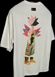 Zara White Graphic T-Shirt
