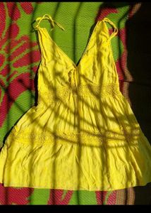 Yellow Summer Midi Dress