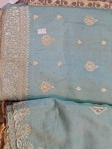 Beautifully Embroidered unstitched Set
