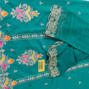 party wear Allover Unstitched Suit Dress Material