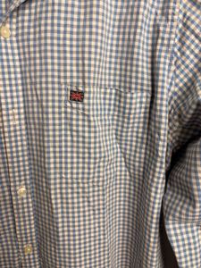 Men's Blue Checkered Casual Shirt