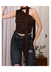 new with tag One-Shoulder Top and  Scarf