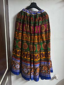 Boho Ethnic Print Maxi Skirt