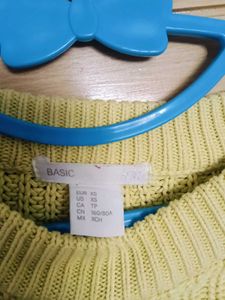 H&amp;M Lime Green Knit Sweater