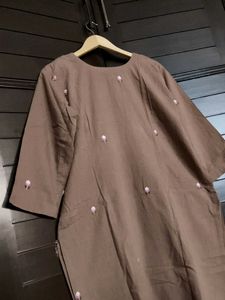 Elegant Brown Kurta and Pant Set