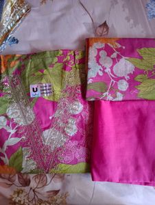 Embroidered Yellow Kurti
