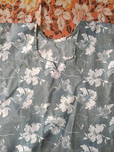 Floral Print Kurta
