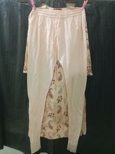 Peach Kurti Pant Set