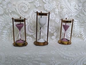 Set of 3 Vintage Hourglasses