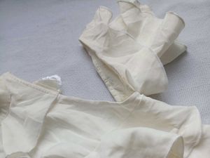Cream Ruffle Halter Top
