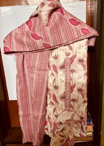 Floral Print Kurta Set with Dupatta