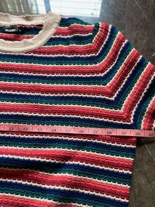 New Crewneck Sweater with Flower Applique