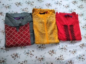 3 set of Branded Kurtas Bundle for women💕