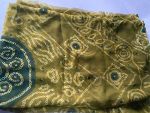 Boho Bandhani Print Saree