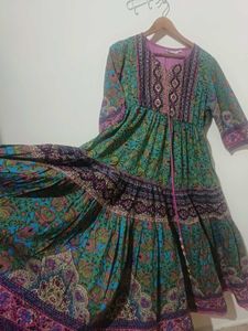 Printed Cotton Anarkali Kurta